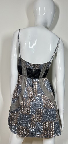 CUSTO Barcelona Y2K Silk Short Dress w hidden Pockets Sz.0 (XS/S) Very CHIC!🖤 - Picture 3 of 7
