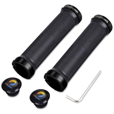 	TOPCABIN Double Lock on Locking Bicycle Handlebar Grips Cycle Bicycle Mountain	