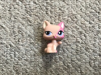 Seltene Littlest Pet Shop Katze leckt Pfote LPS Hasbro 2008