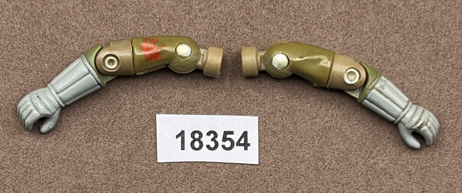 1983 GI Joe 3.75 Tripwire V1 Arms Right Left No Cracks Parts