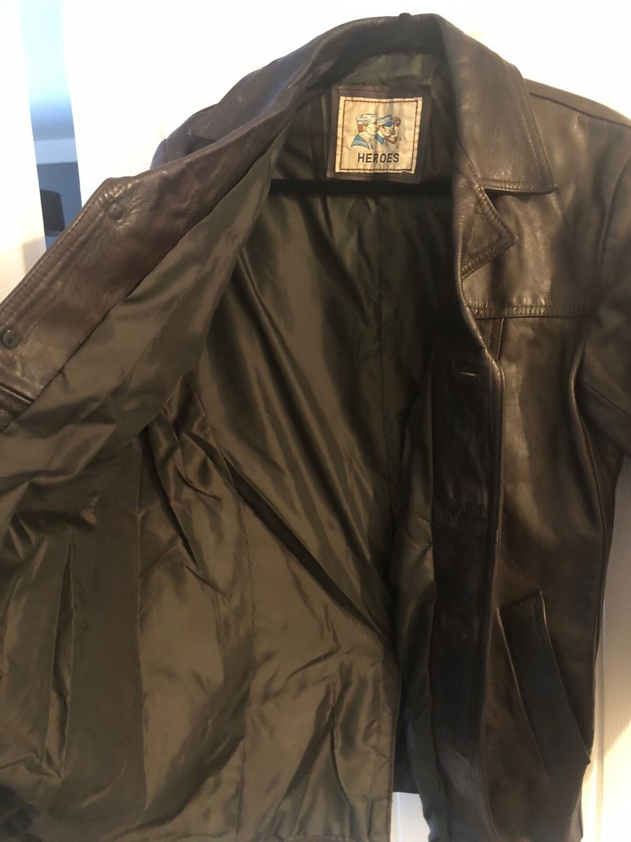 Vintage/Retro '80s and 90s'100% Genuine Dark Brown Leather Box