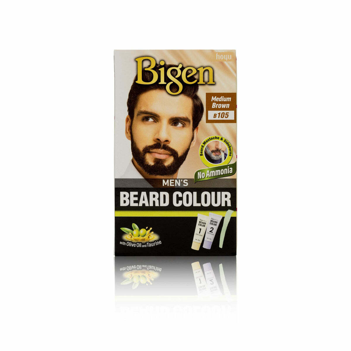 Bigen Speedy Beard Moustache Sideburns Men Dye/Colour Mens Medium Brown B105