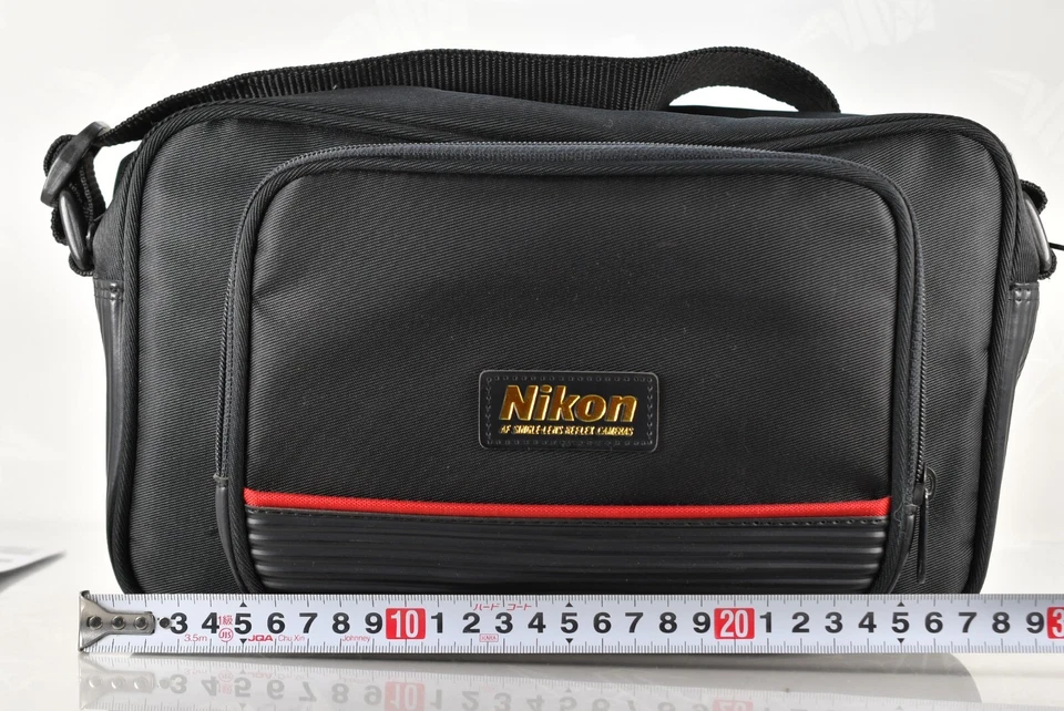 🌸[как новый] Подлинный Nikon камеры объектива наплечная сумка золотые буквы красная линия из Японии - Изображение 2 из 4