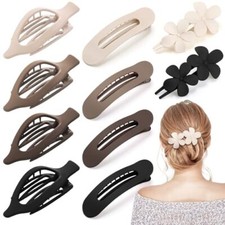10 Pcs Flat Hair Clips for Women, 3 Styles French Flat Hair Clips Lay Flat