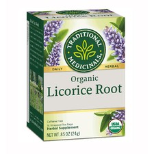 Traditional Medicinals Organic Licorice Root Tea, 16 Wrapped Tea Bags