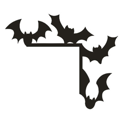 Halloween Window Decoration Intricate Design Spooky Metal Door Topper with Bat