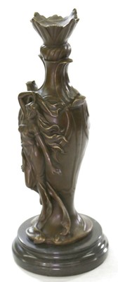 Handmade /Nouveau Brass/Copper/Bronze Nude Nymph/Pixie Figure Artwork Hand Made