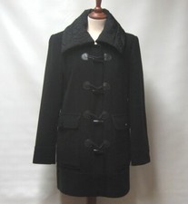 Barbara Lebek Black Balli Wool Cashmere Pocket Quirky Coat Lined Uk12