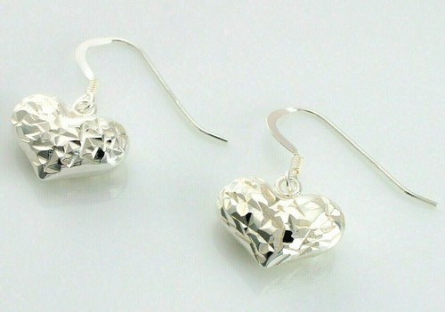 Orecchini Pendente Cuore In Oro Giallo 9kt - Foto 7