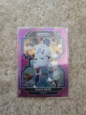 2022 Panini Prizm Zach Reks Rookie Purple Prizm #116 Texas Rangers