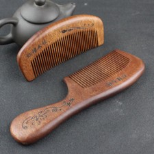 3pcs Red Sandalwood Comb Dense Tooth Wooden Comb Sandalwood Hairdressing Combs