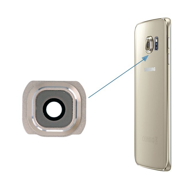 Samsung Galaxy S6 G920F Back Cam Lens Cam Cover Frame Camera Lens & Bezel Gold