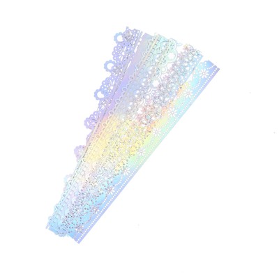  10 Pcs Spitzenpapier Klebrige Noten Strukturiertes Scrapbook-Papier