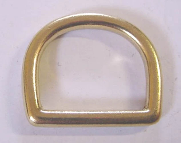 Brass D Ring 1 1/4 Solid Brass D Ring