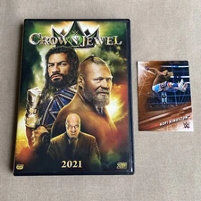 WWE Crown Jewel 2021 (DVD 2-Disc 2021) W/ Topps Card Wrestling Kofi Kingston +