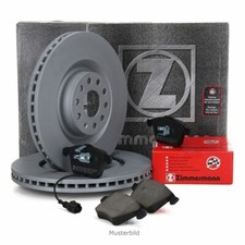ZIMMERMANN Bremsscheiben Ø 314mm Beläge Sensor für AUDI A6 (4F C6) PR-1LT vorne