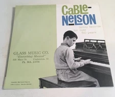 1960 Everett Piano Glass Music Co. Cable Nelson Coshocton Ohio  Advertising