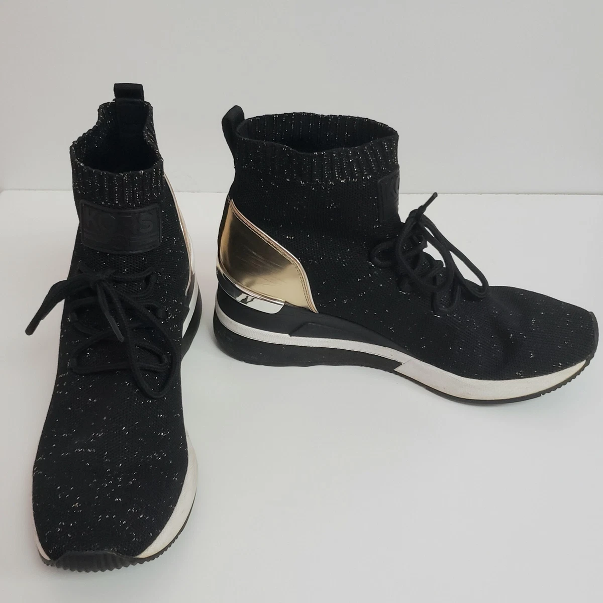 Michael kors black store sock sneakers