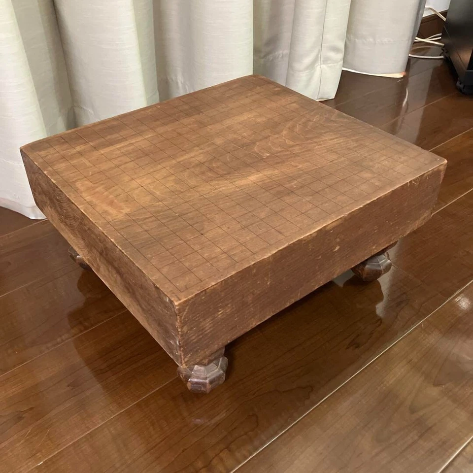 Vintage Japanese Goban IGO Game Wooden Go Board Only 17.7×16.1×H8.9in 355.6oz FS - Image 2 of 4