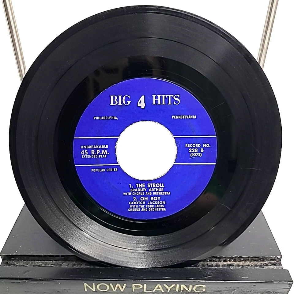 RARE Jo Ann / Stood Up / The Stroll / Oh Boy 7" 45rpm Vinyl EP Big 4 Hits VG - Image 2 of 2