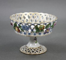 Dresden Potschappel Fußschale Schale durchbrochen