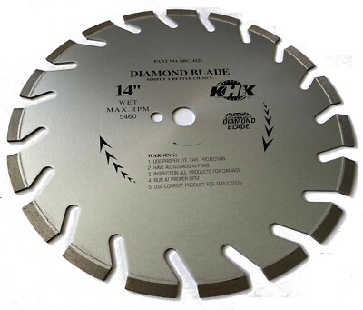 5 Pack 14'' Pro-Value Block Abrasive Saw Blade Cut Green Concrete Asphalt Bricks