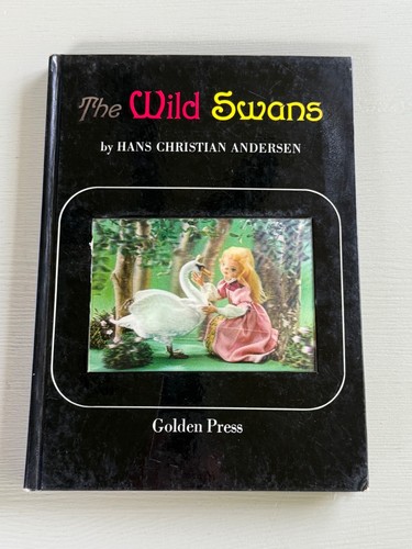 Vintage The Wild Swans Golden Press Book Lenticular Cover 3D 1966 Andersen