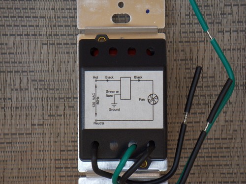 Rotary 3 Speed Fan Control - White - Picture 2 of 2