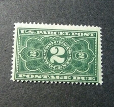 US Stamp Scott#  JQ2 Parcel Post 1913 MH L297