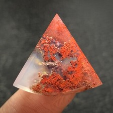 Scenic Moss Agate Cabochon 25x23x6mm High Quality 21 ct