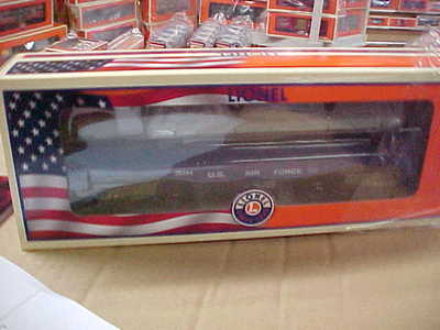 LIONEL,,,# 39394,,,,,AIR FORCE  FLAT CAR WITH LOAD,,,,,,USA MADE