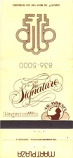 Chicago Illinois The Signature Holiday Inn Mart Plaza Vintage Matchbook Cover