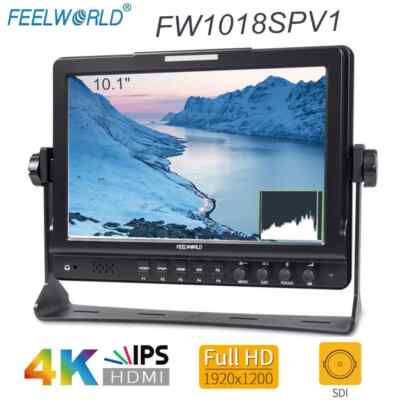 Feelworld FW1018SPV1 10.1 Inch DSLR Cameras Field Monitor Full HD 1920*1200 New