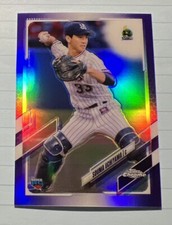 2021 Topps Chrome NPB #138 Souma Uchiyama RC Purple Parallel #d/299
