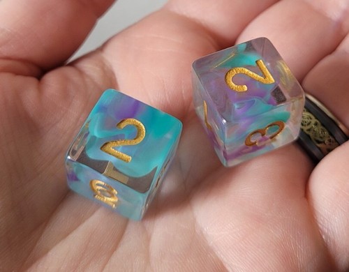 Kraken Dice 2018 Ethereal Shaman 11 PC Würfel Set OOP nur 800 Sets RPG D&D mit Tasche - Bild 4 von 5