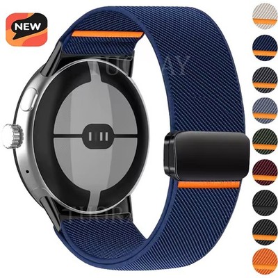 Magnet Nylon Armband Für Google Pixel Watch 3 4 45mm Nylonband Uhrenarmband Band