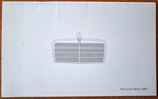 MERCEDES-BENZ * 1980 Cars Sales Brochure * VG COND * FREE SHIPPING
