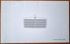 MERCEDES-BENZ * 1980 Cars Sales Brochure * VG COND * FREE SHIPPING