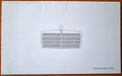 MERCEDES-BENZ * 1980 Cars Sales Brochure * VG COND * FREE SHIPPING