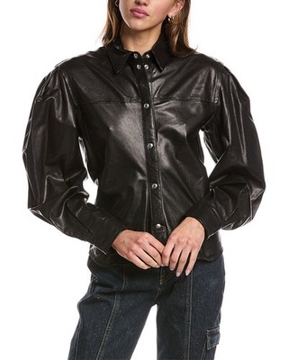 Iro Mizio Leather Shirt Women's | eBay