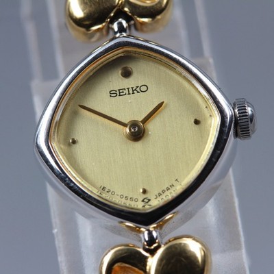 Seiko Tisse 1E20-5280 Gold Dial Bracelet Quartz 16mm Ladies Watch 1994