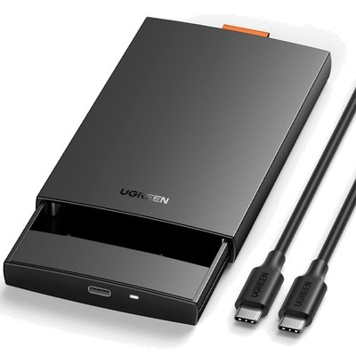 Festplattengehäuse 2 5 Zoll USB C SATA III bis 6Gbps Schwarz