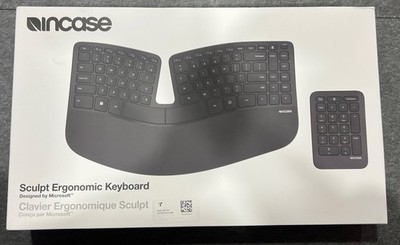 Incase Sculpt Ergonomic Keyboard Wireless Cushioned Palm Rest Black