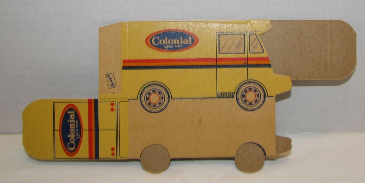 Vintage Colonial Bread Cardboard Piggy Bank Premium