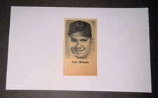 Lou Brissie, INDIANS, Vintage 1954 Photo Card, 3x5 Size