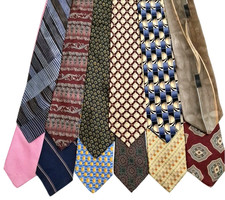 1 Dozen Men's Silk Ties Resellers Lot Used See Brands In Description Lot 16