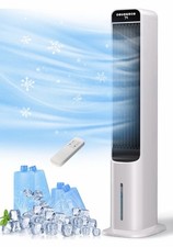 "Enfriador de pantano 41"", enfriador de aire evaporativo con 4 bolsas de hielo y control remoto 120°"
