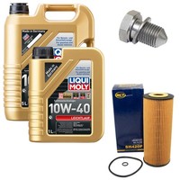 MotoröL Filter Set 10W-40 Liqui Moly 6 Liter + Schraube FüR Seat Leon 2.8 Cupra