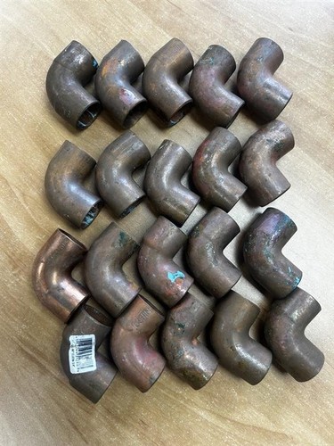 20 Pcs 3/4” Copper Sweat Fitting Lot 3/4” 90