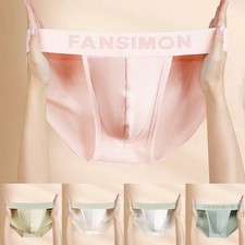 Low Rise Men's Briefs Solid Color Comfortable Cotton Underwear Options